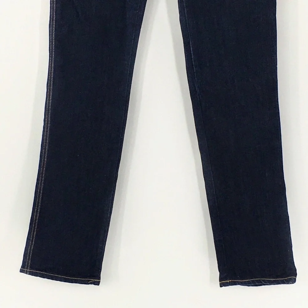 Nudie Jeans Mens Blue Slim Jim Dry Organic Ecru Embo Denim Made in Italy 30 x 33 - Picture 7 of 15